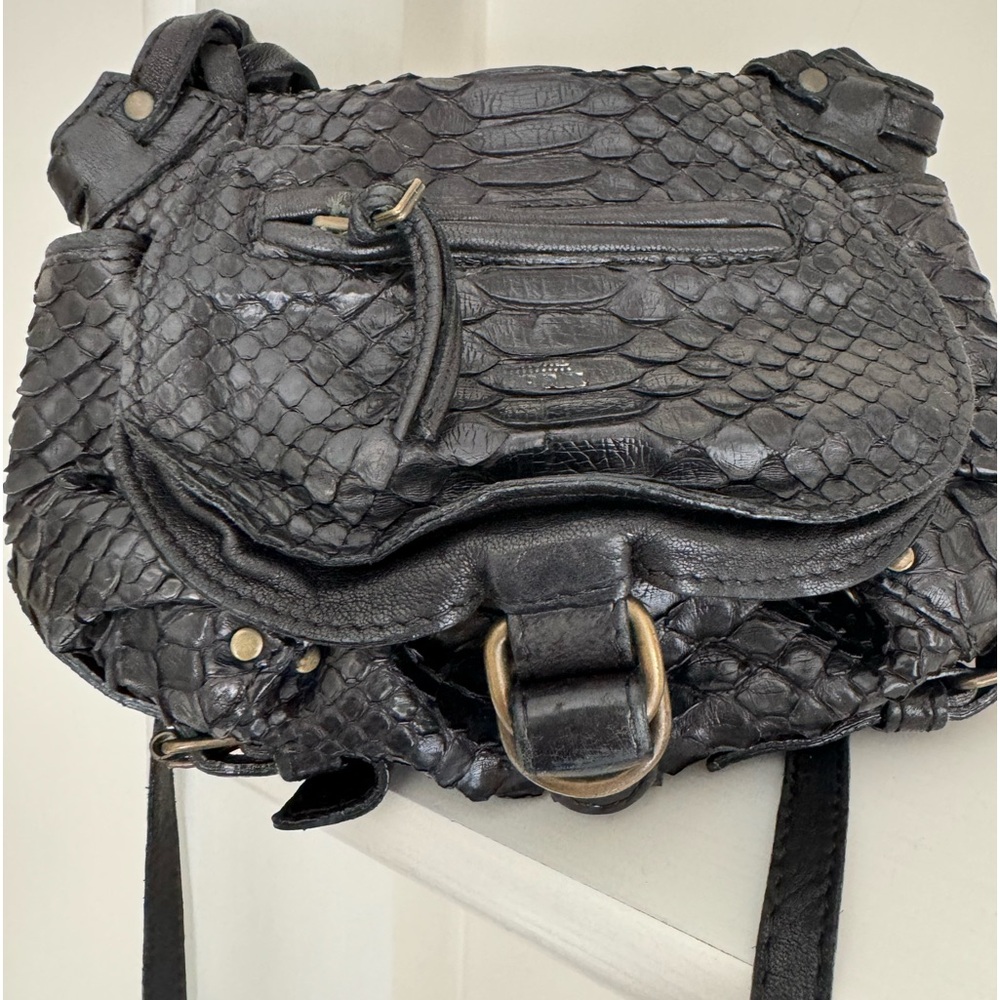Jerome Dreyfuss Black Python Twee Mini - image 1
